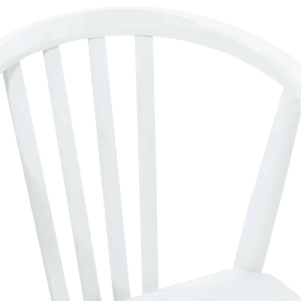 Sedia da pranzo 2 pcs Bianco Legno di gomma massiccio 42020399