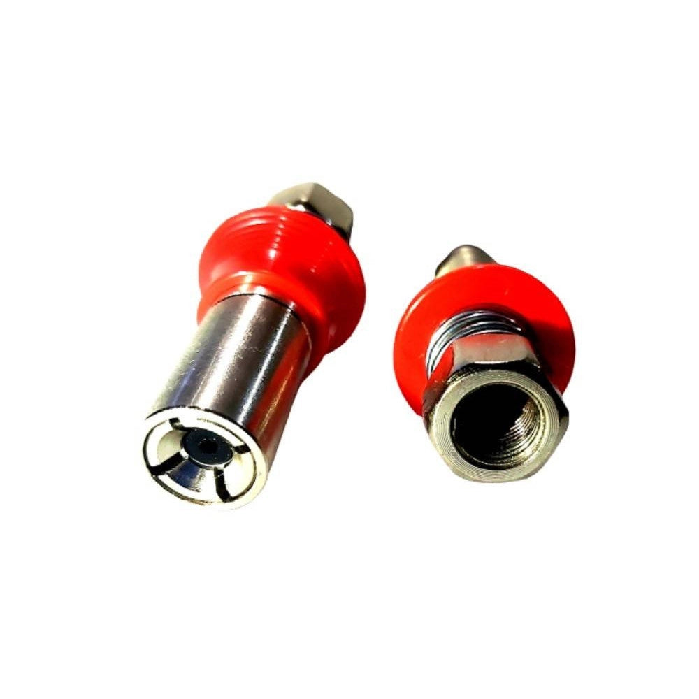 Trade Shop - Kit 2pz Ugello Accoppiatore Ingrassatore Pompa Grasso Autobloccante Molla 07442 -