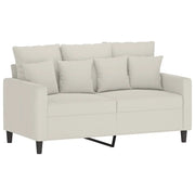 Divano | Divano da soggiorno | Sofa a 2 Posti crema 120 cm in Velluto