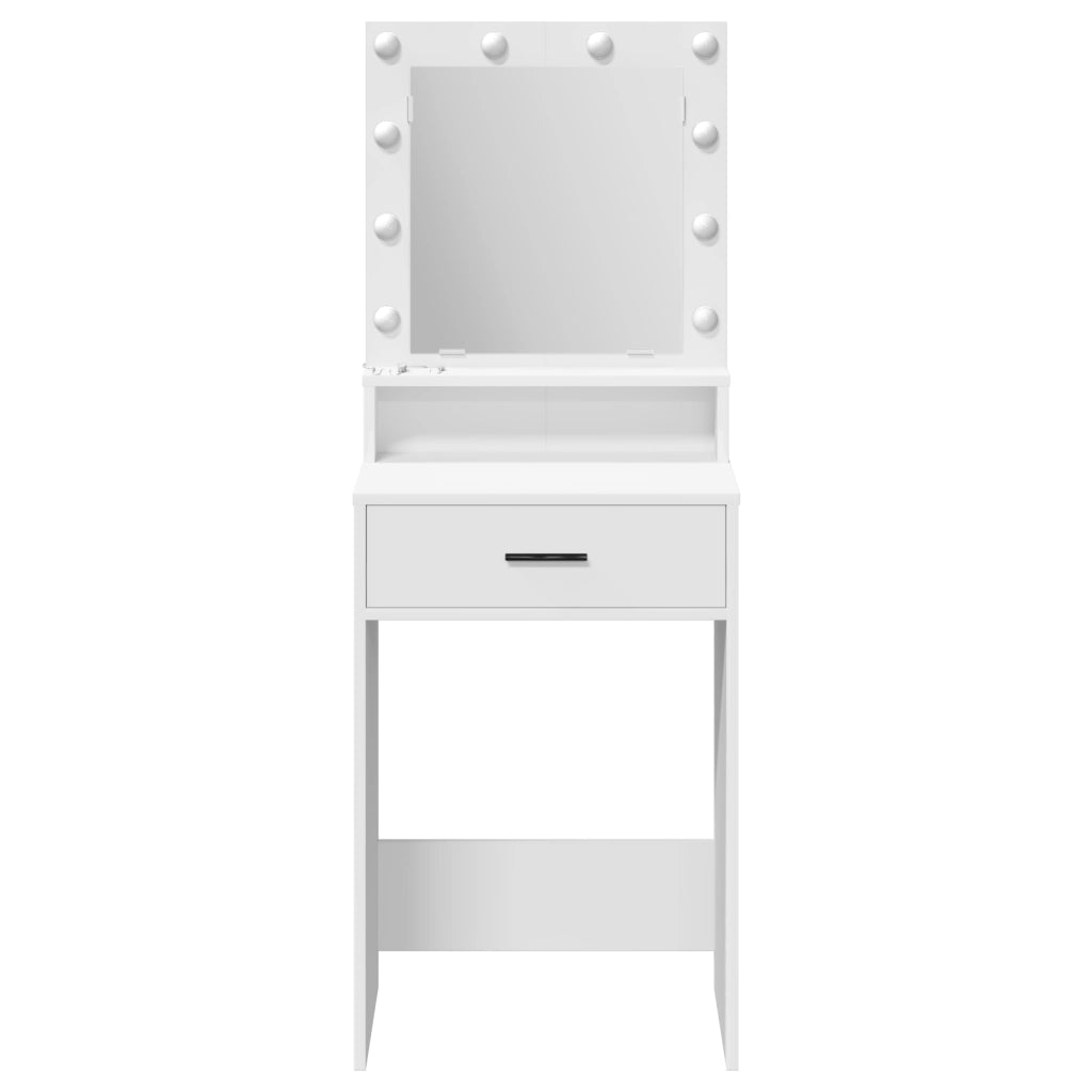 Toeletta  con luci LED Bianca 50x41x135 cm