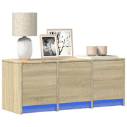 Mobile Porta TV con LED-Mobile per TV-Credenza TV Rovere Sonoma 97x34x40 cm in Truciolato