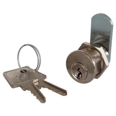 SERRATURA A CILINDRO LEVA DRITTA 22 MERONI - OTTONE CROMATO F.MM 20 L.MM 25- 5 pezzi
