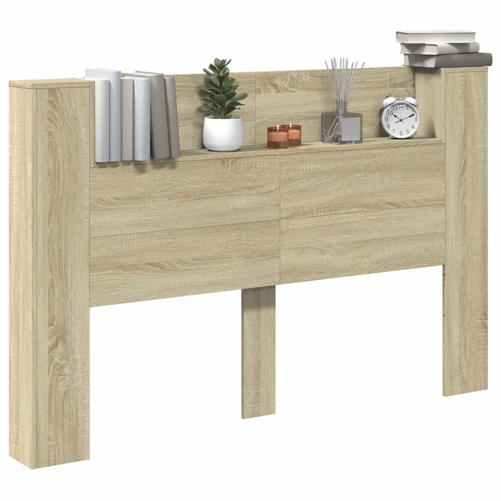 Testata con Mobile e LED Sonoma 160 x 16,5 x 103,5 cm
