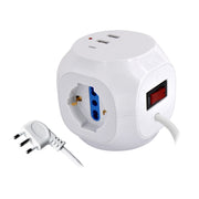 Alcapower Cubo Multipresa 3 Prese Schuko Bipasso + 2 USB-A + 1 USB-C PD, Potenza 3500W, Cavo 1.5m, Interruttore Luminoso, Design Compatto Nero