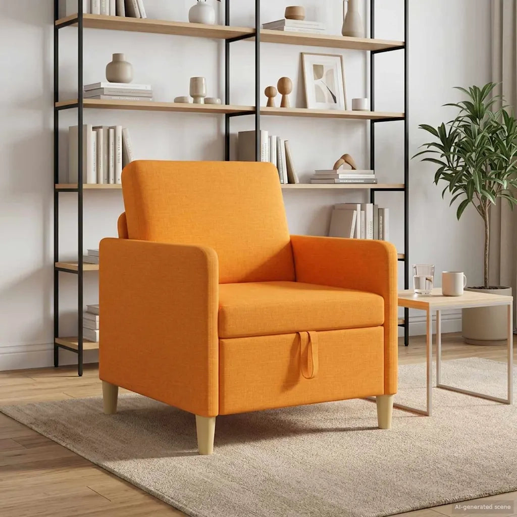 Divano con Storage Giallo Scuro 72 x 78 x 87 cm Poliestere 42036872