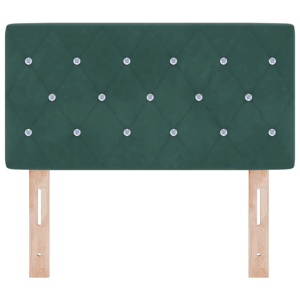 Testiera Verde Scuro 80 cm Velluto 42007072
