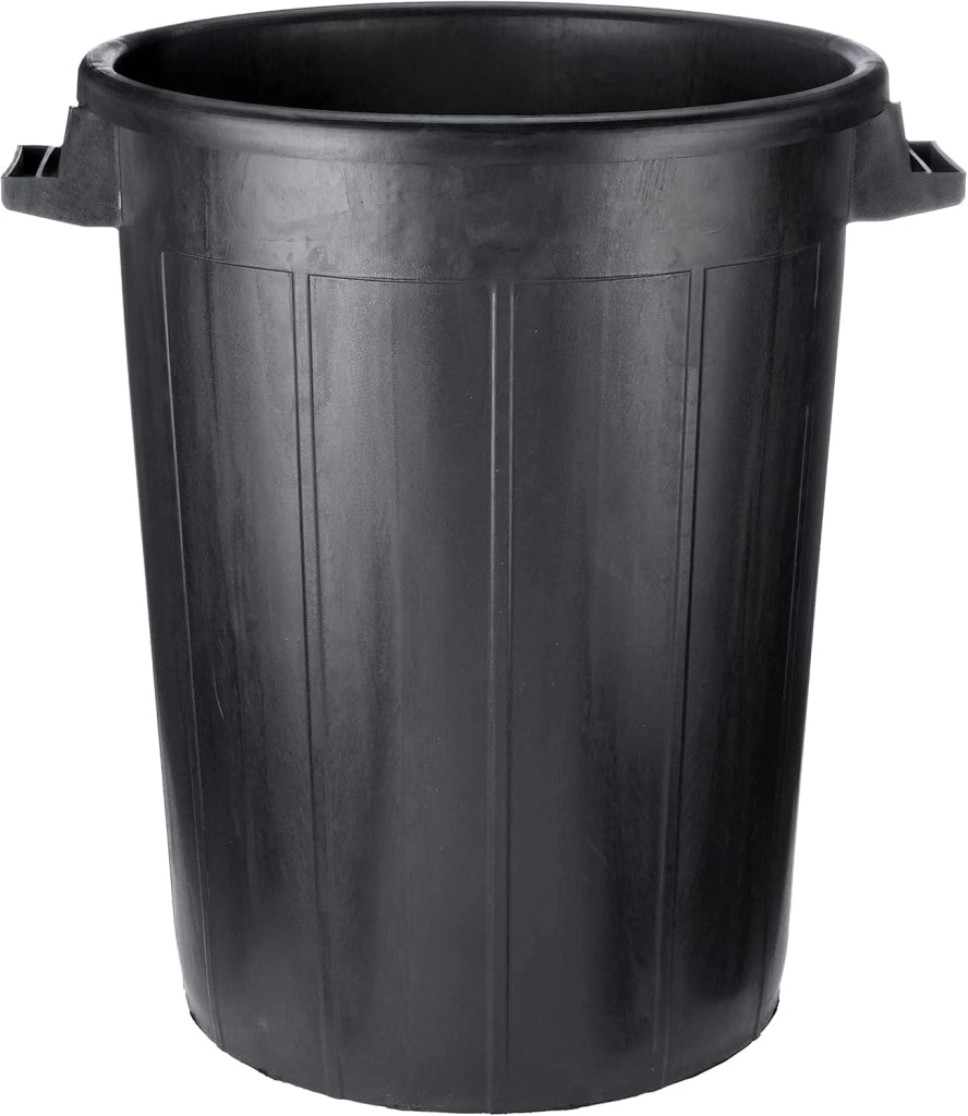 BIDONE IMMONDIZIA SOVRAPPONIBILE Lt 100 - Ø 53 x  h 66 cm - nero  - ICS
