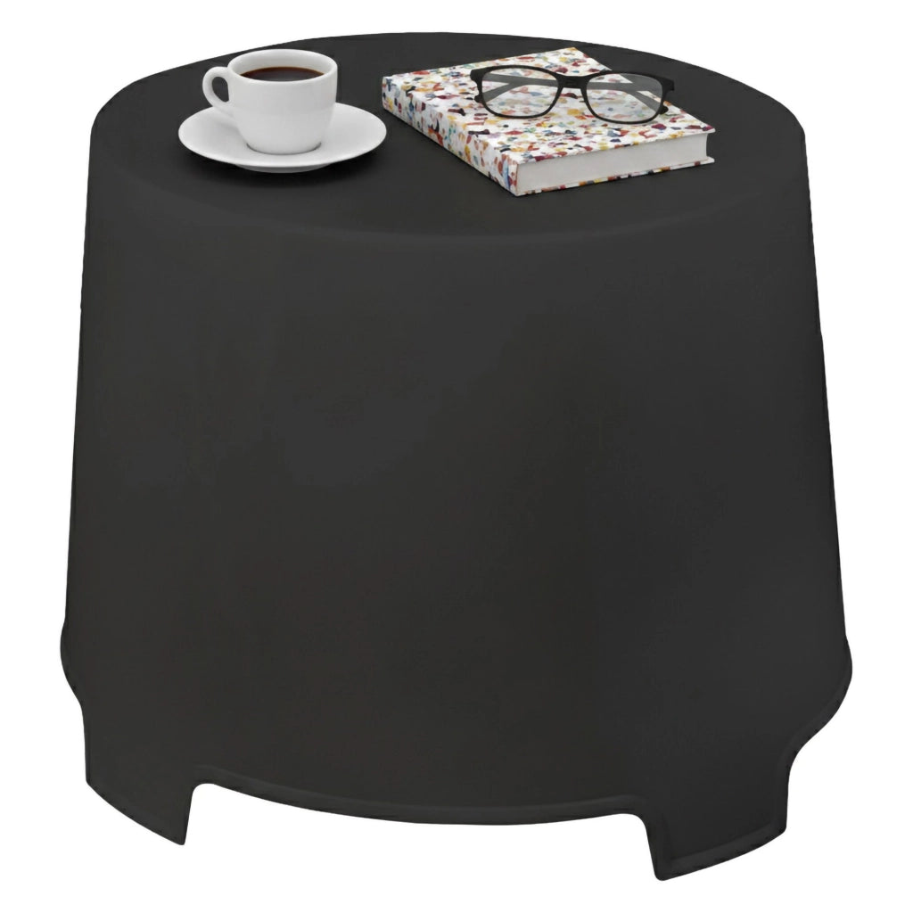 Crudup, Tavolino da Esterno 2 Posti Made in Italy, 46x40x38h cm Nero Antracite