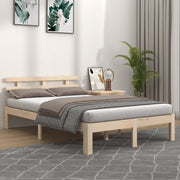 Giroletto senza Materasso-Struttura Letto Ambrato in Legno Massello 120x200 cm 812301