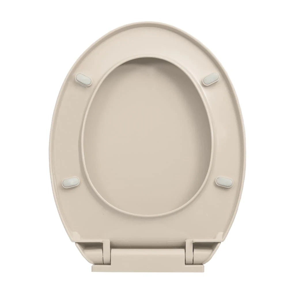 Sedile WC con coperchio a chiusura ammortizzata ovale color albicocca 02_0002919