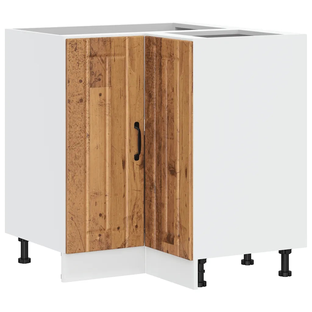 Mobile Base ad Angolo Cucina Lucca Legno Antico in Truciolato 853755
