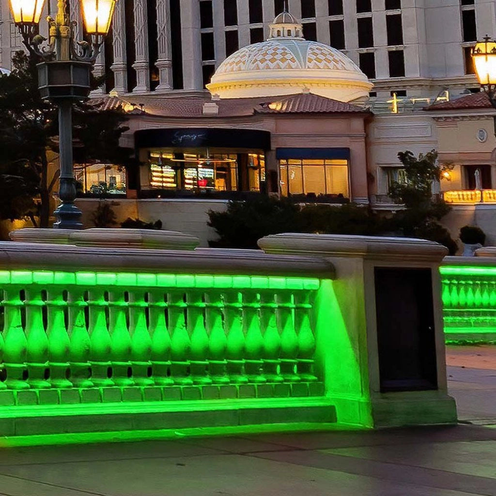 Strip LED COB-320 10W/m 5m 24V Colore Verde IP67 10mm SKU-23143