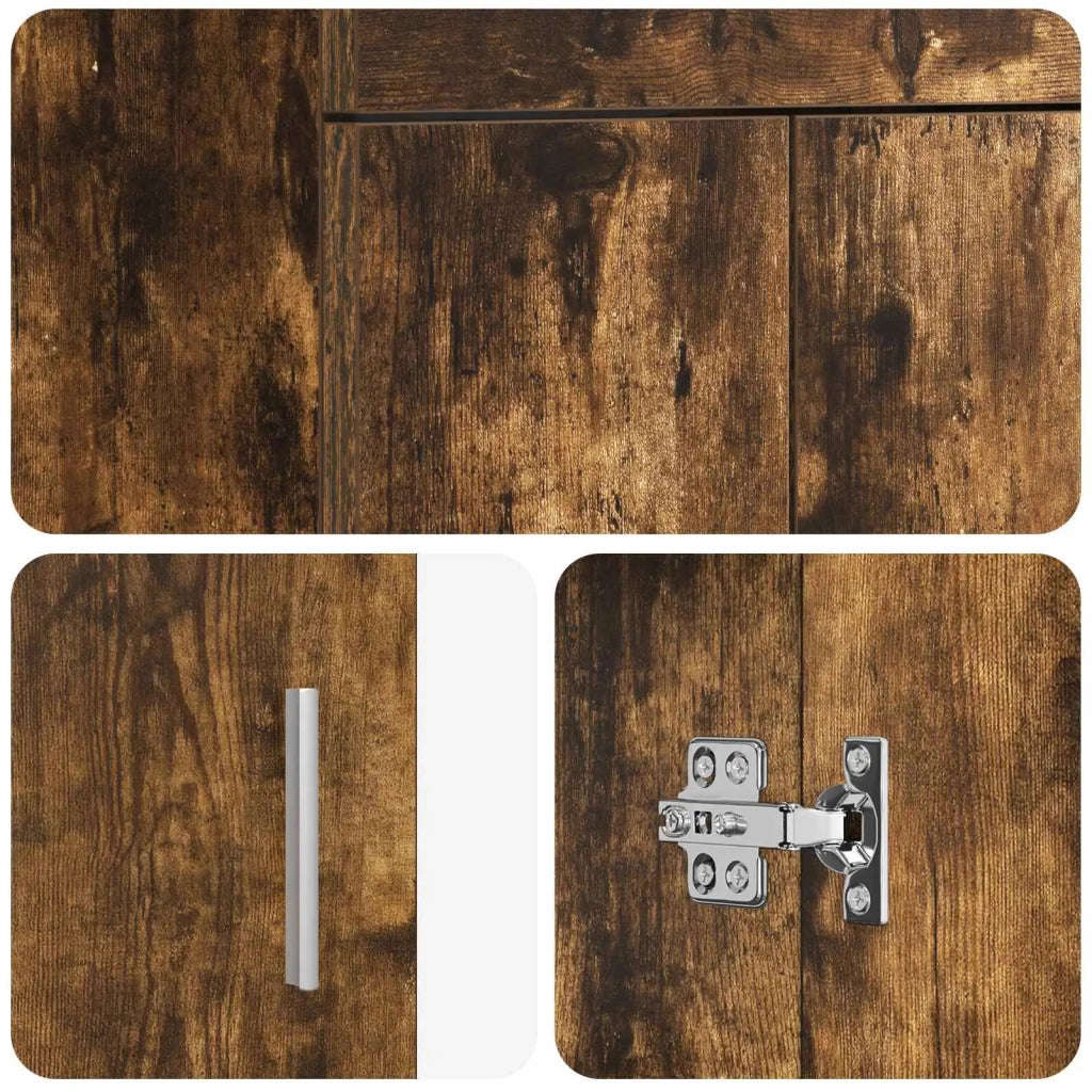 Mobile da bagno con lavabo Rovere Fumo 42 x 40 x 84,5 cm 890676