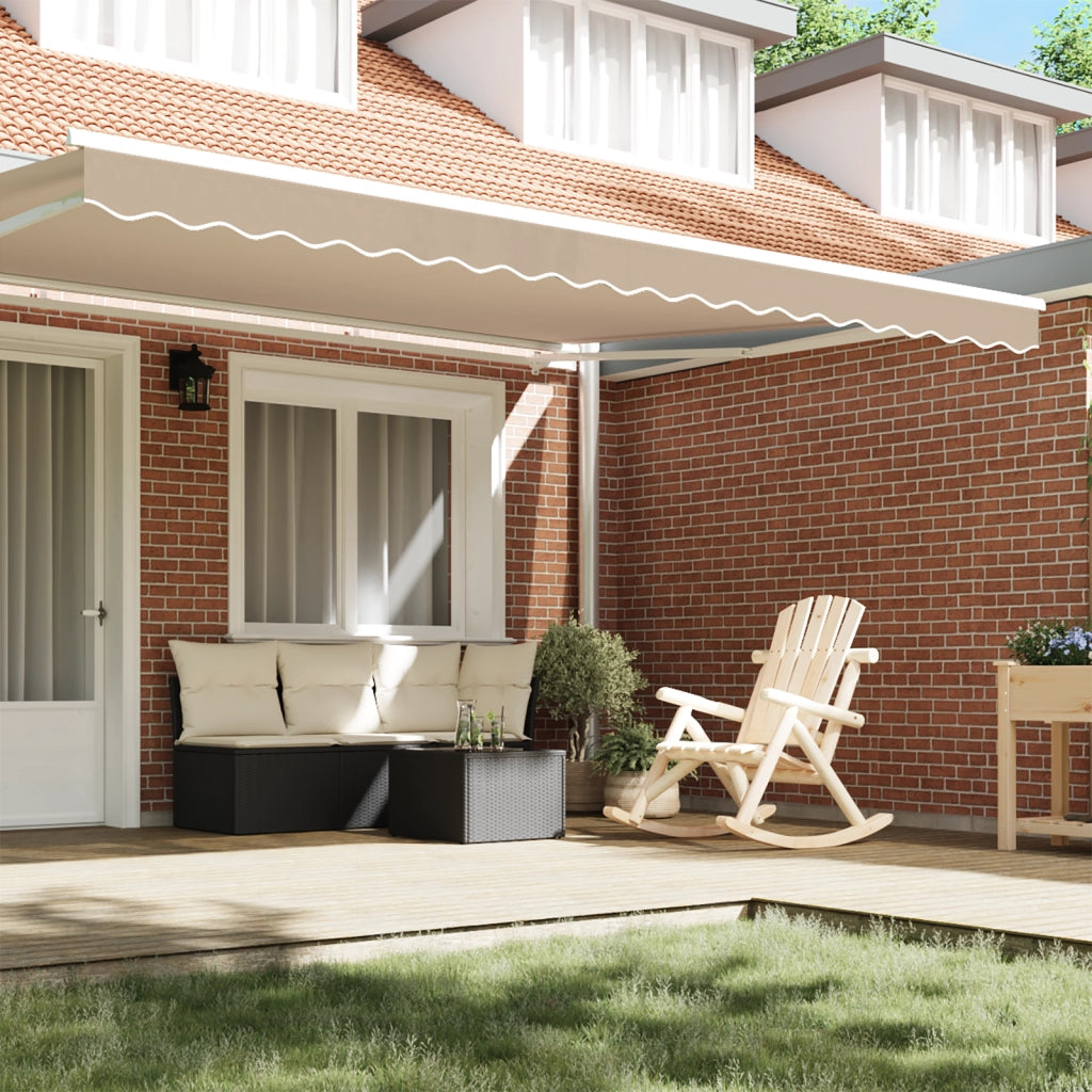 Tenda Valance per Struttura da 4,5 m Beige 4,3x0,2 m