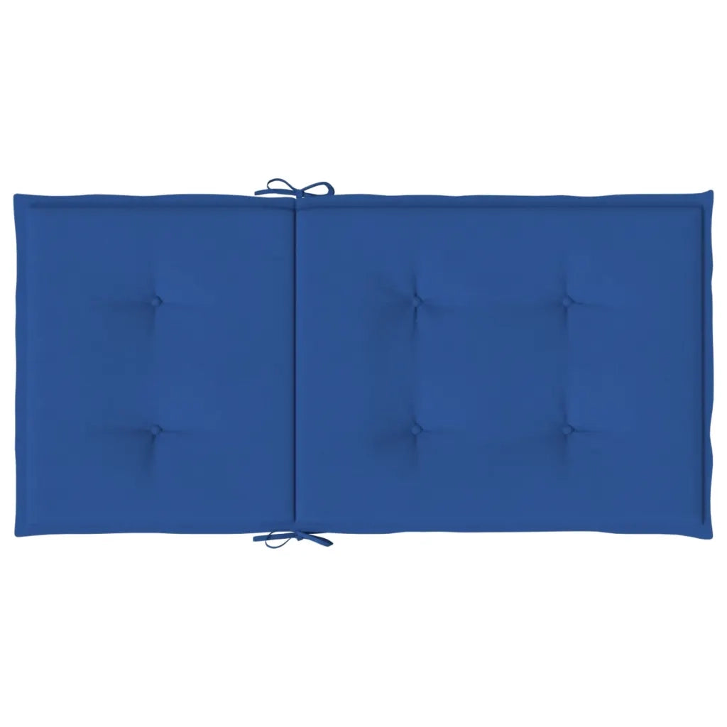 Cuscini per Sedie da Giardino 4 pz Blu Reale 100x50x3 cm cod mxl 64852