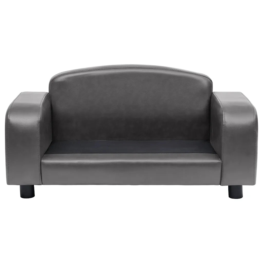 Divano per Cani Grigio 80x50x40 cm in Similpelle 170964