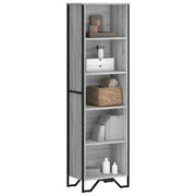 Libreria-Scaffale per Libri-Mobile di Stoccaggio Grigio Sonoma 50x31x169 cm in Legno Multistrato