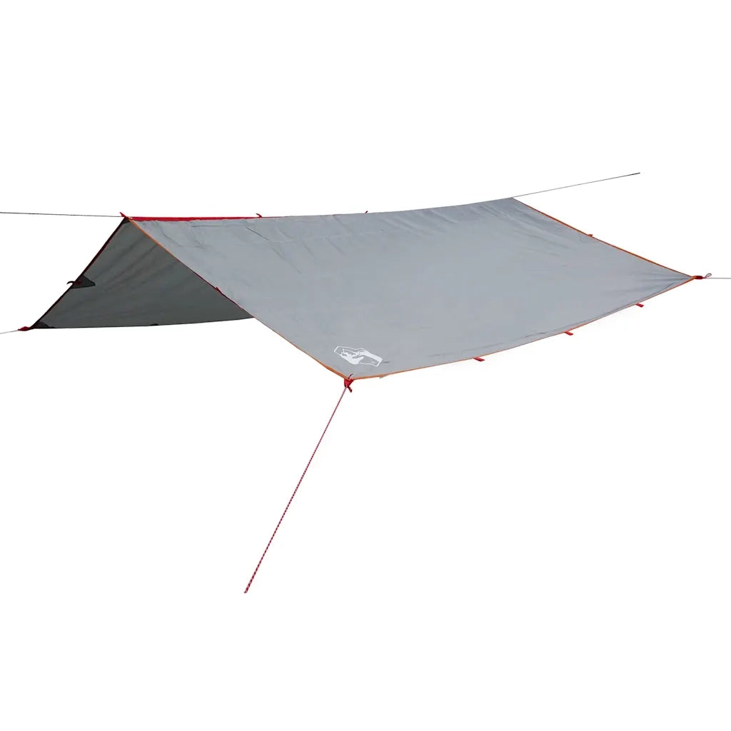 Telone da Campeggio Grigio/Arancione 500x294 cm Impermeabile 94672