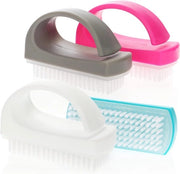 Set di 4 borsette per mano - borsetta per unghie con manico - borsetta per mano per la pulizia in blu bianco rosa e grigio (04 pezzi - mix di colori 3)