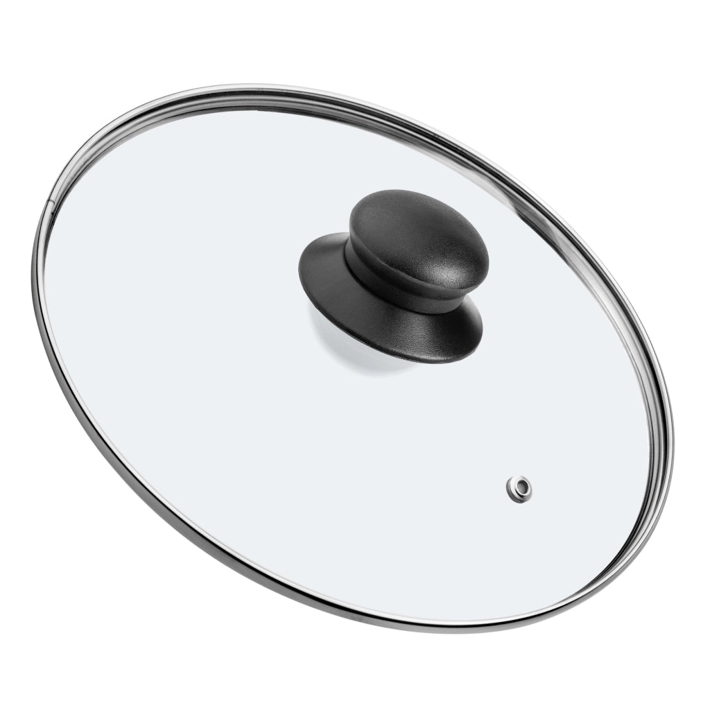 Set di 2 coperchi in vetro KADAX da 22 cm, resistenti al calore, per pentole e padelle.