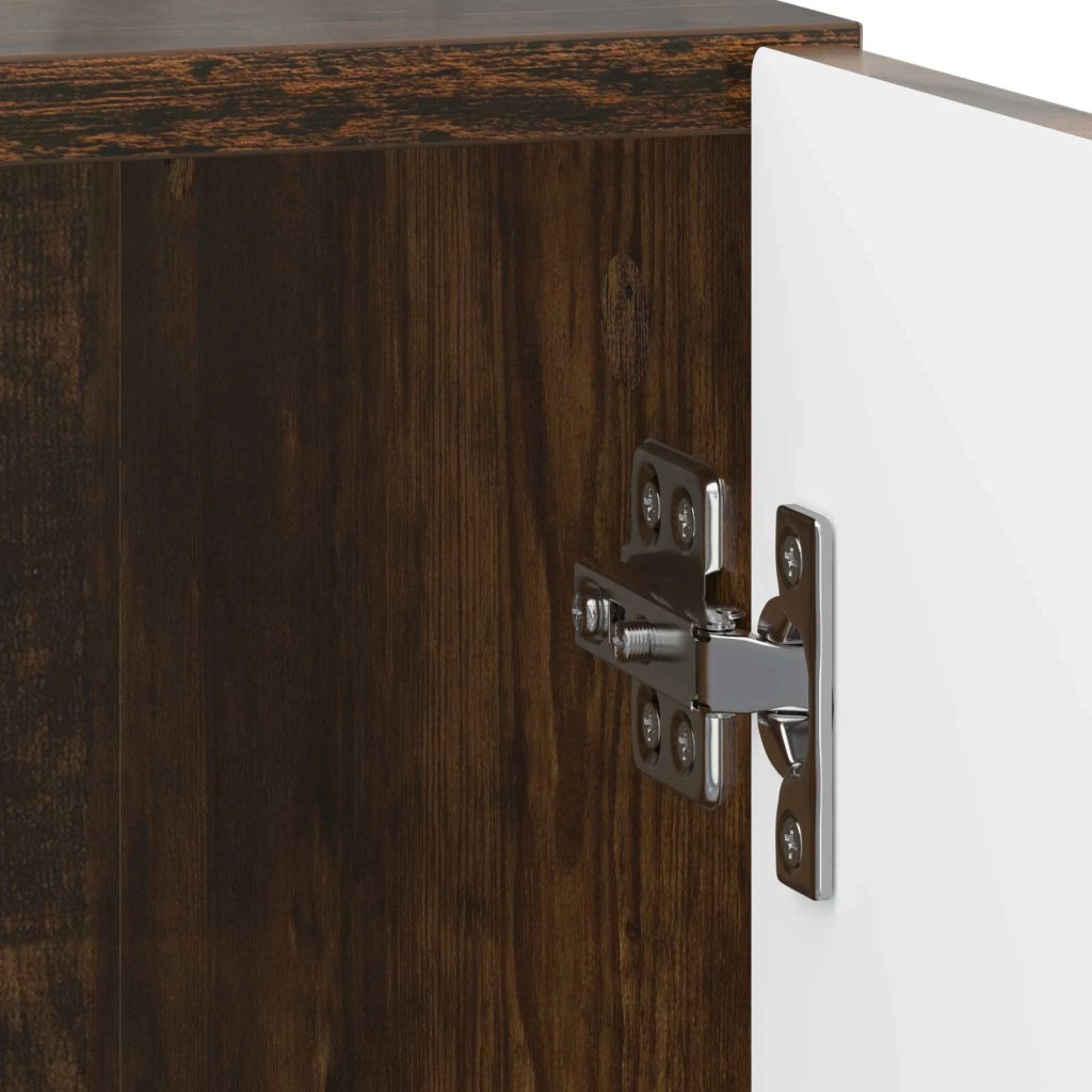 Armadio da Notte 2 pcs Rovere Fumo 43 x 34,5 x 50 cm