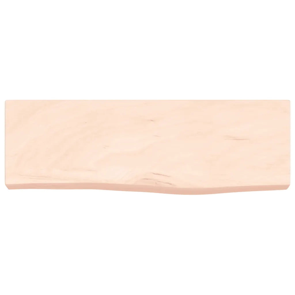 Ripiano a Parete 60x20x6 cm Legno Massello Rovere Non Trattato 363523