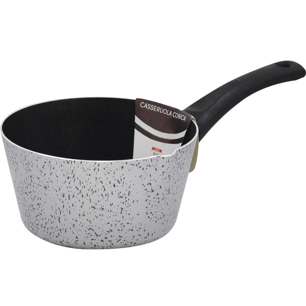 MA MAISON CASSERUOLA CONICA LINEA ALESSIA 12 CM CON UN MANICO ANTIADERENTE E ANTIGRAFFIO IN ALLUMINIO