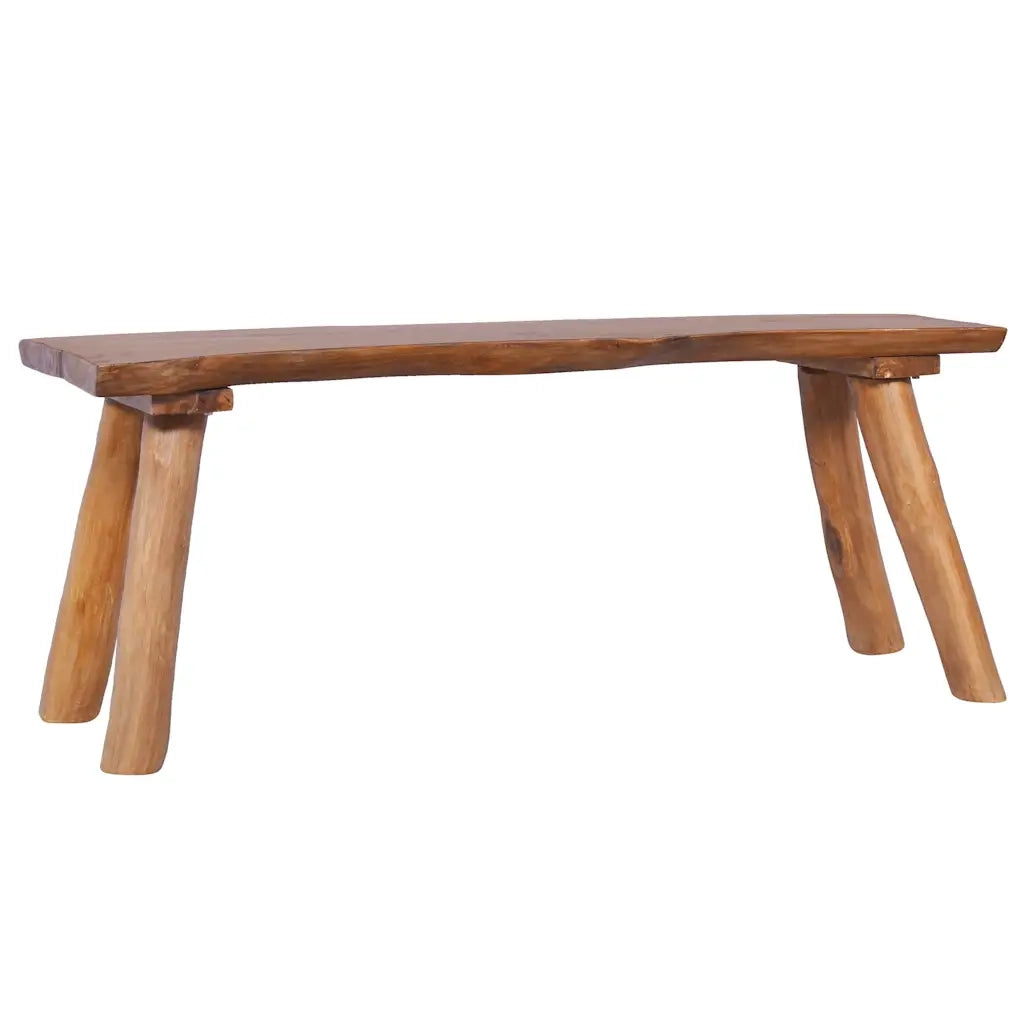 Panchina da Giardino 120 cm in Legno Massello di Teak 288817