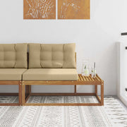 Divano da Giardino-Divano Esterno Finale con cuscino Naturale 115 x 83 x 73 cm 953262