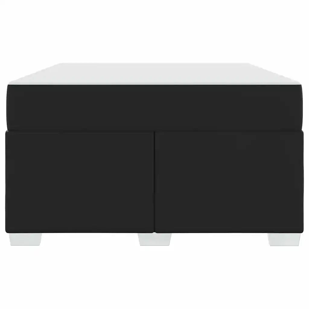 vidaXL Struttura del letto Nero 120 x 190 cm Pelle sintetica