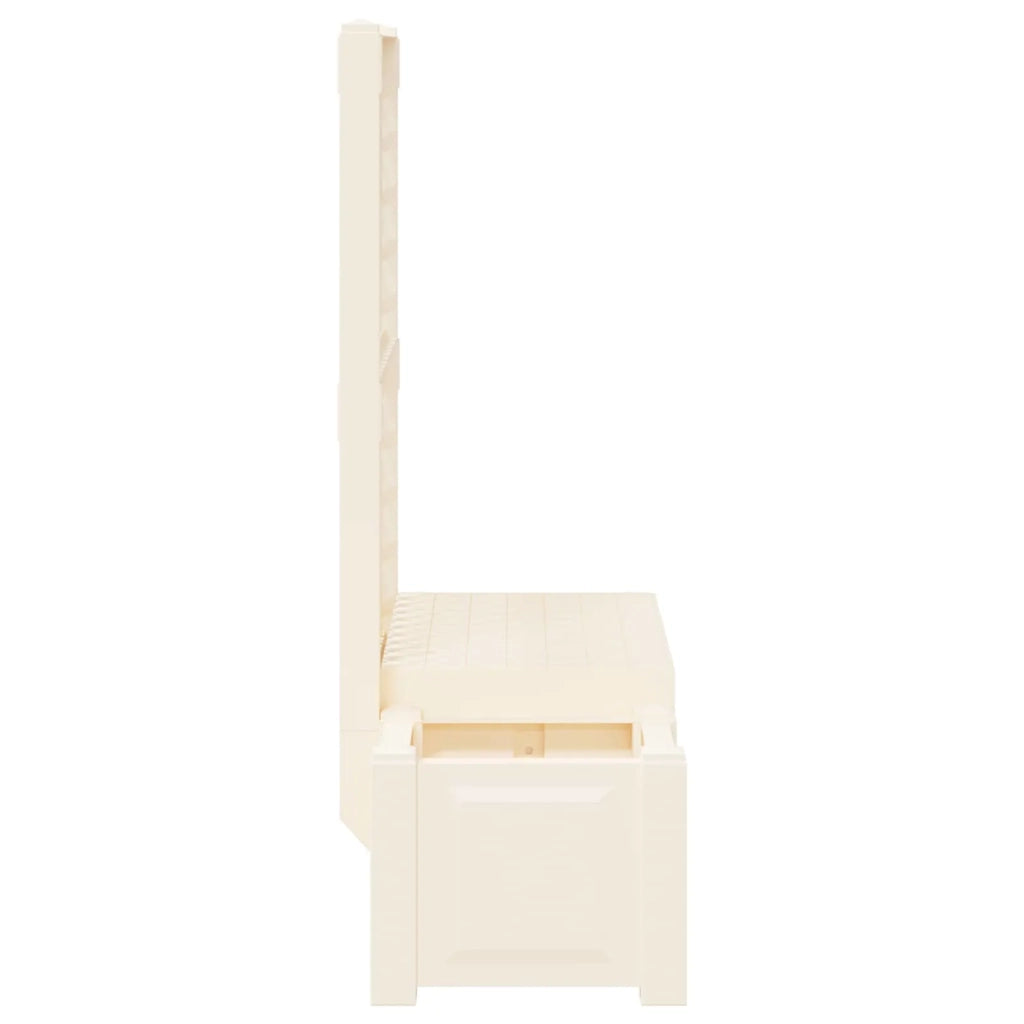 Panchina da Giardino Kopenhagen Bianco 173 x 49 x 135,5 cm PP