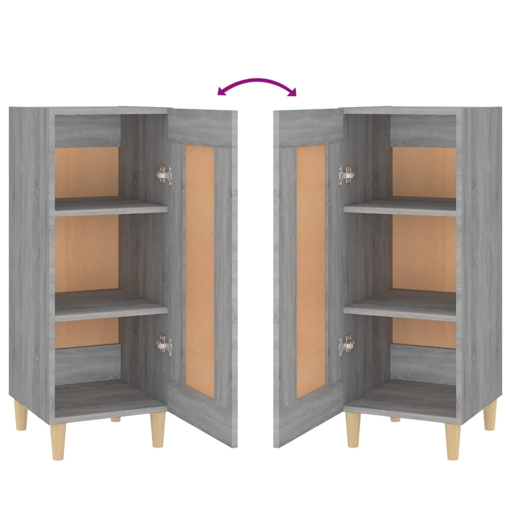 Credenza Grigio Sonoma 34,5x34x90 cm in Legno Multistrato cod mxl 9234