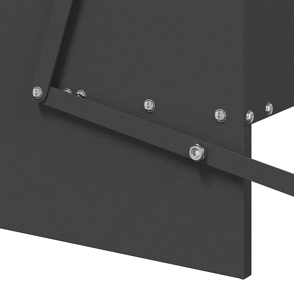 Mangiatore a Pedale per Pollo Nero 75 x 53 x 20,5 cm CFW2994317