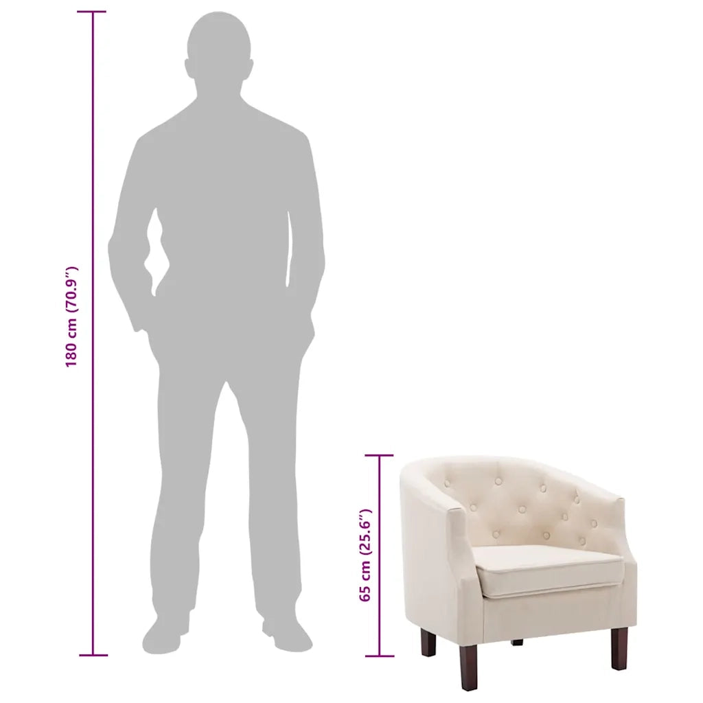 Poltroncina-Poltrona Beige in Tessuto 920856