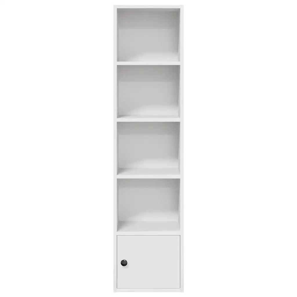Libreria Bianca 31x24x127 cm in Legno Multistrato 860346