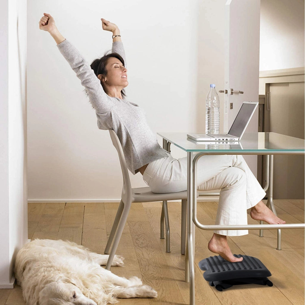Poggiapiedi Regolabile Ergonomico per Scrivania ¨C zephmum ¨C Grigio