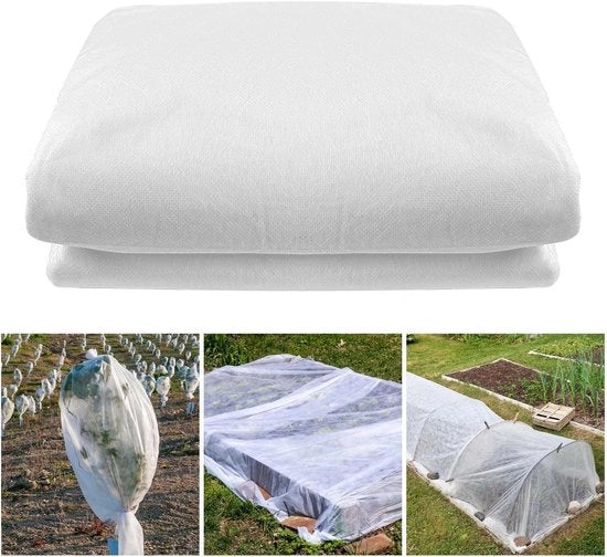 Tessuto di copertura invernale per giardino 1,5m x 10m bianco 40 g/m² - Protezione per piante in inverno - Copertura per superficie di giardino