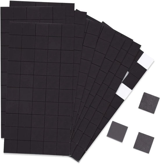 500 magneti adesivi forti, 10 x 10 x 2 mm adesivo magnetico, magneti piani per lavagne, magneti adesivi forti, piastre magnetiche adesive, magneti per frigoriferi per lavagne bianche