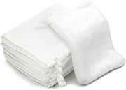 Kit di asciugamia in flanella - 6 pezzi - assorbe superiore - bianco - asciugamia per bagno - adatto per la pelle sensibile