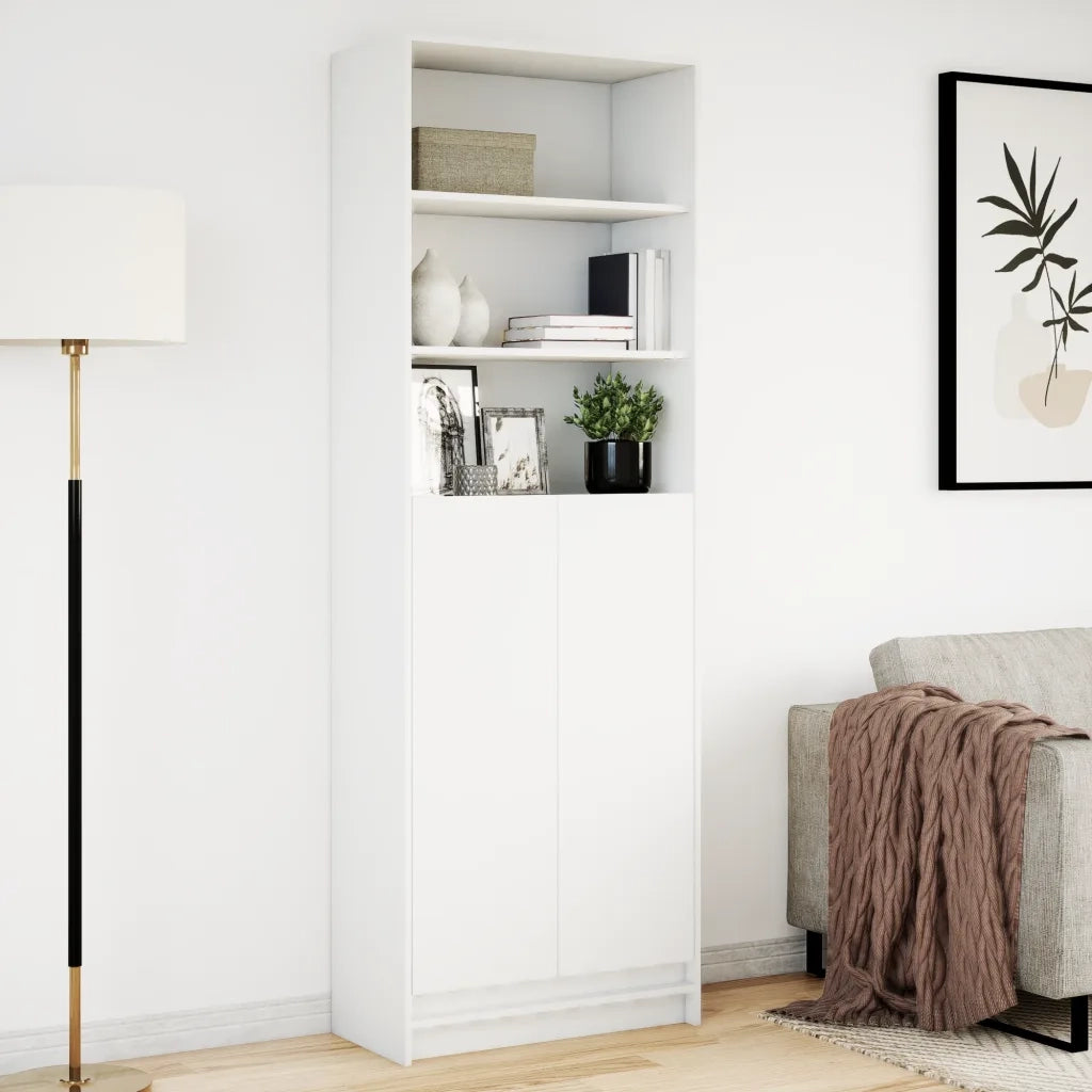 Credenza con LED Bianca 69x32,5x200 cm in Truciolato 3307905