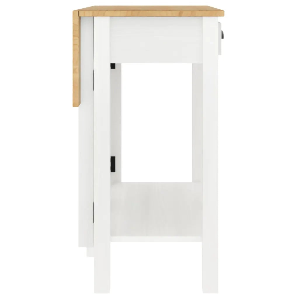 vidaXL Set da Bar 5 pz Bianco in Legno Massello di Pino