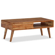 Tavolino da CaffÃ¨ Massello con Cassetto Intagliato 100x50x40 cm cod mxl 9404