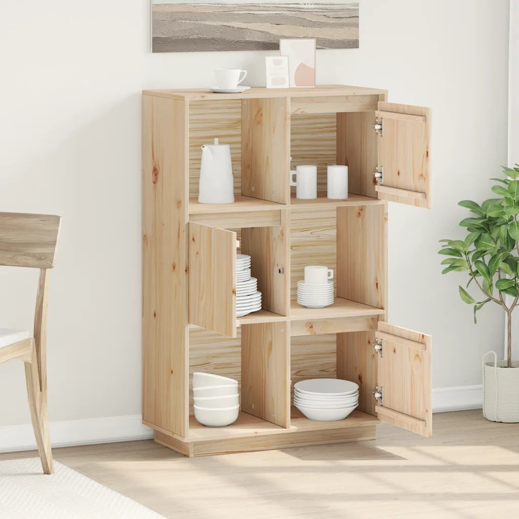 Credenza 74x35x117 cm in Legno Massello di Pino cod mxl 15017