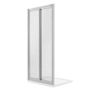 Porta Doccia 75CM H185 Cristallo Stampato C Apertura Saloon con Doppia Anta Battente mod. Clint