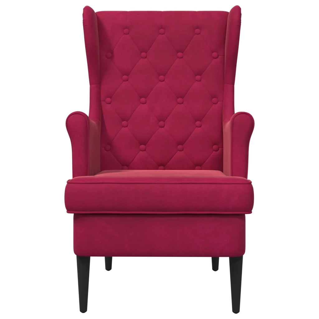 Poltrona | Sedia Relax Rosso Vino Velluto
