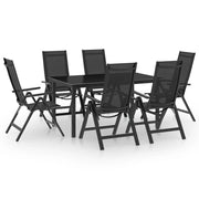 Set da pranzo da giardino per esterni in alluminio antracite da 7 pezzi 02_0013915