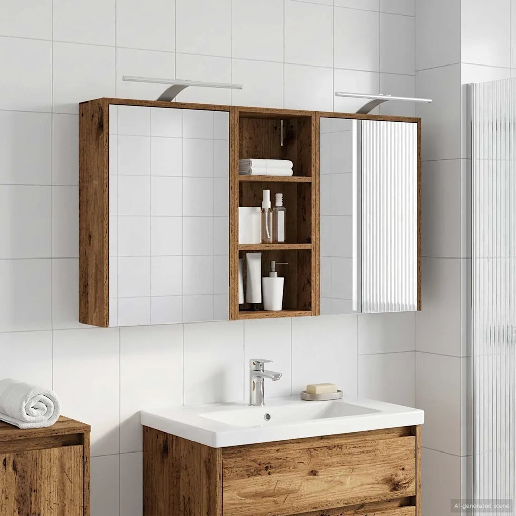 Set di Armadi da Bagno 3 pcs 116 x 16 x 62,5 cm 3403822
