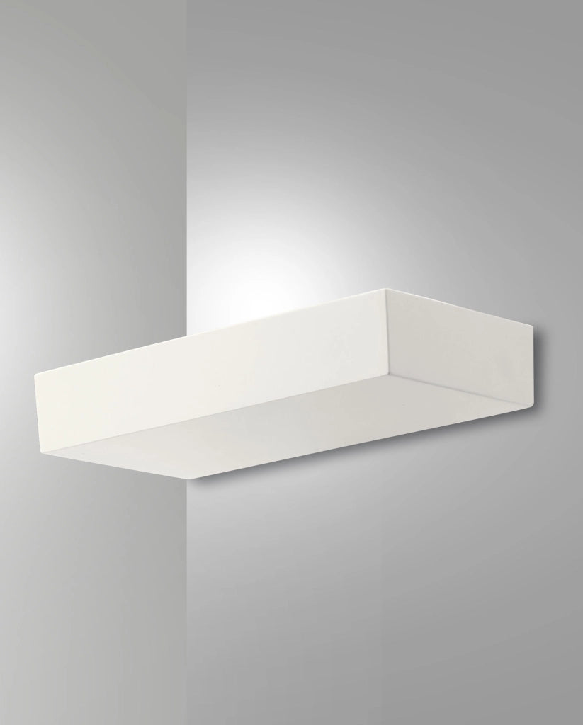 Emma Lampada da Parete LED 27W 3000K 2250lm Alluminio Bianco 28x16,5x5cm - Applique di Design Moderno per Illuminazione Interna Dimmerabile