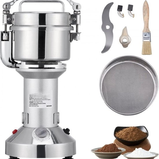 Macchina da Caffè Elettrica Molitore di Cereali 300g Lavoratrice di Superfici 1900W Multifunzionale Molitore di Cereali Polvere di Cereali Macchina di Raffreddamento Molitore a Secchi