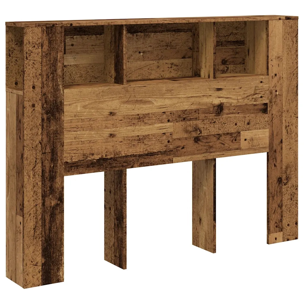 Testiera Contenitore Legno Antico 140x18,5x102,5 cm Truciolato 856880